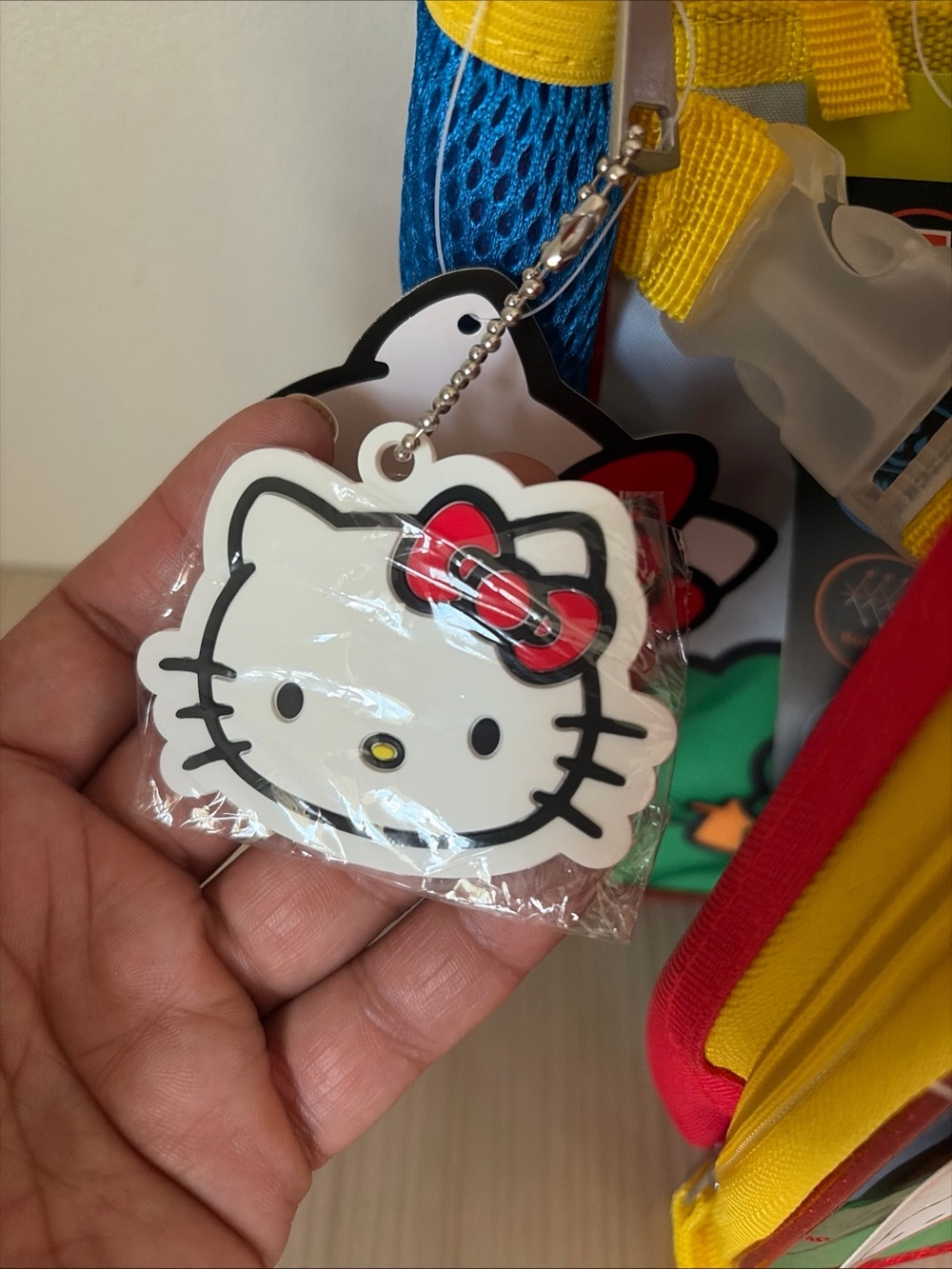 Hello Kitty New!Rainbow Backpack and Headphones - Blue, Red, Yellow, Green - Picture 3 of 7